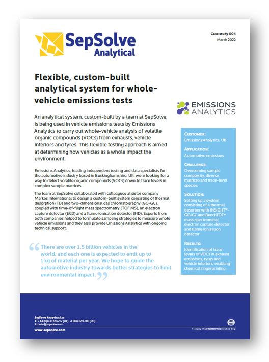 Emissions Analytics wholevehicle emissions tests